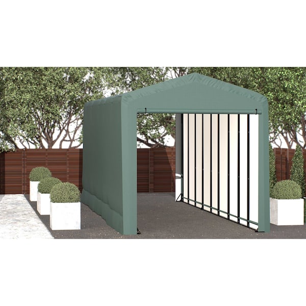 Shelterlogic ShelterTube Wind and Snow-Load Rated Garage, 14x40x16 Green SQAACC0104C01404016 - main